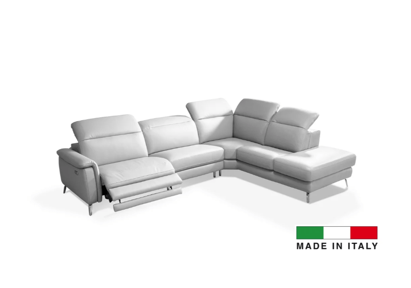 Oxford Full Leather Sectional – Clareca Furniture