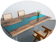 Wood Slab Epoxy Table