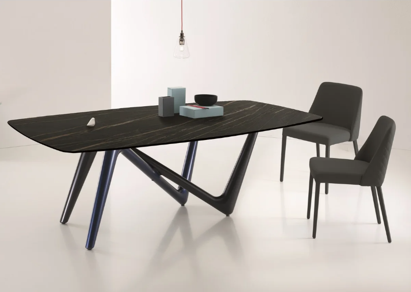 ESSE Dining Table-Noir Desir Ceramic Top