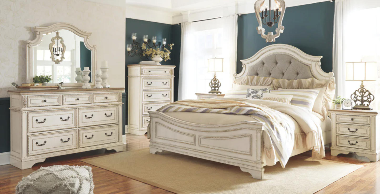 Ashley Realyn - Upholstered Panel Bed - B743