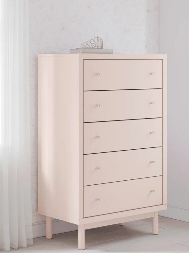 Ashley B1323 Upholstered Panel Bed - Blush