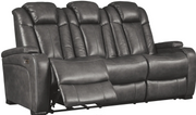 Ashley 85001 Turbulance - PWR REC Sofa with ADJ Headrest - Quarry
