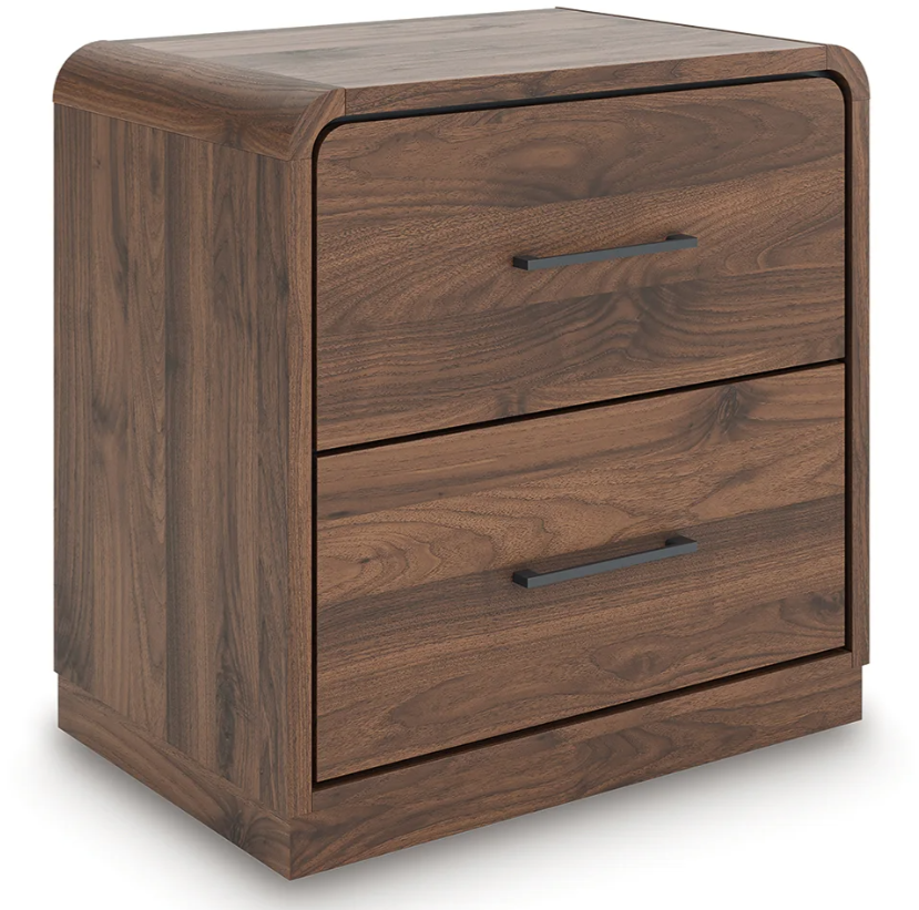 Ashley PCB386 Panel Bed - Walnut Brown
