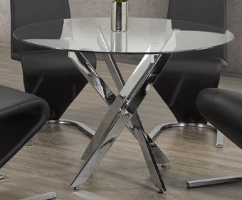Tempered Clear Glass 5pc Dining Set  T-1447 C-1785