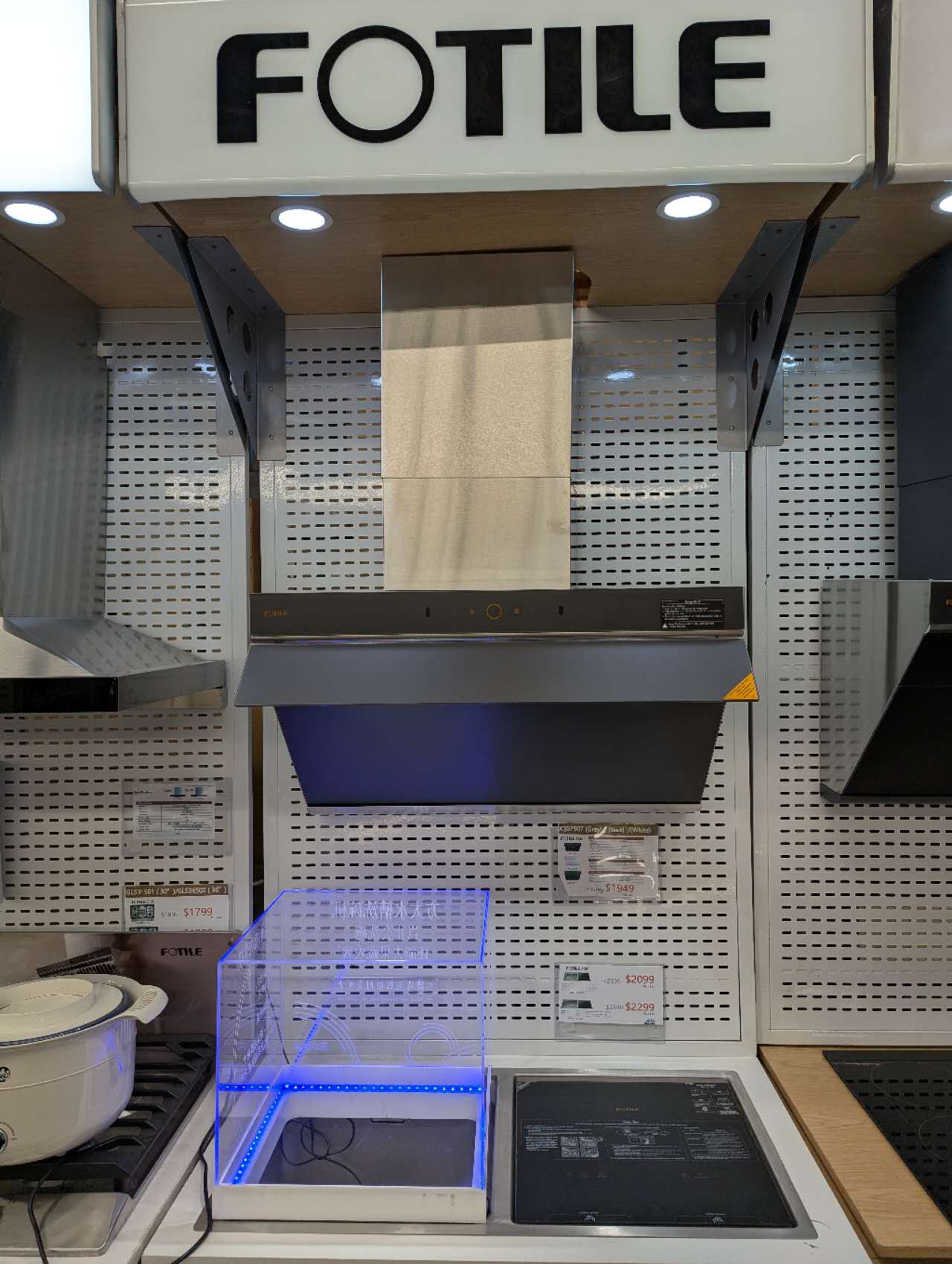 Fotile JQG7507 / JQG7507W / JQG7507Y 30" Range Hood--Floor Model Gray