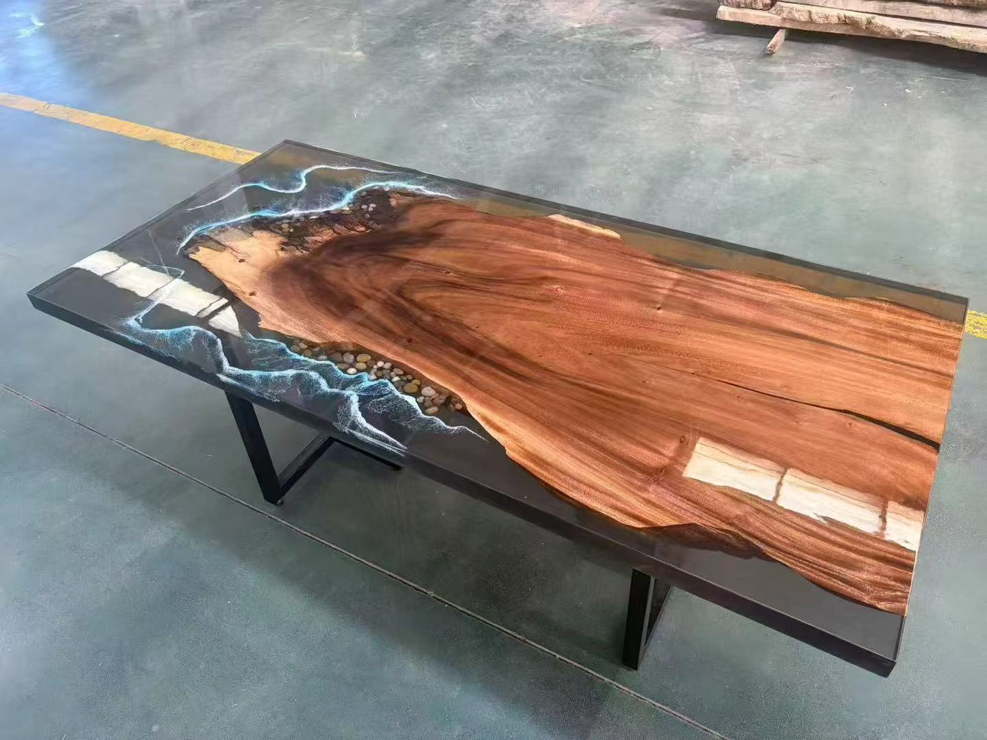 Wood Slab Epoxy Table