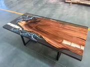 Wood Slab Epoxy Table