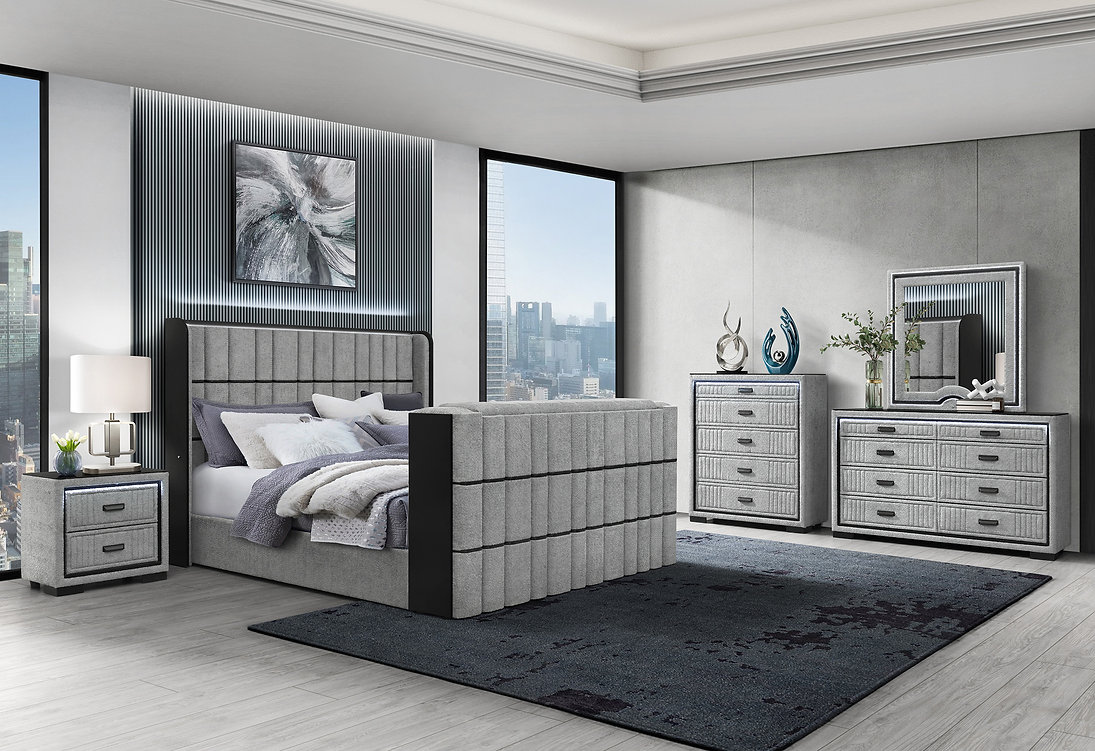Isabella - Grey Bedroom Set
