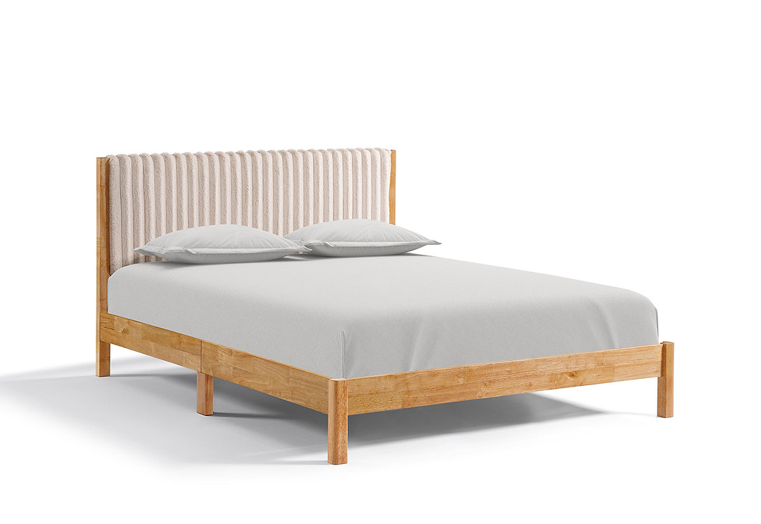 IF-5598 Natural Solid Wood Platform Bed