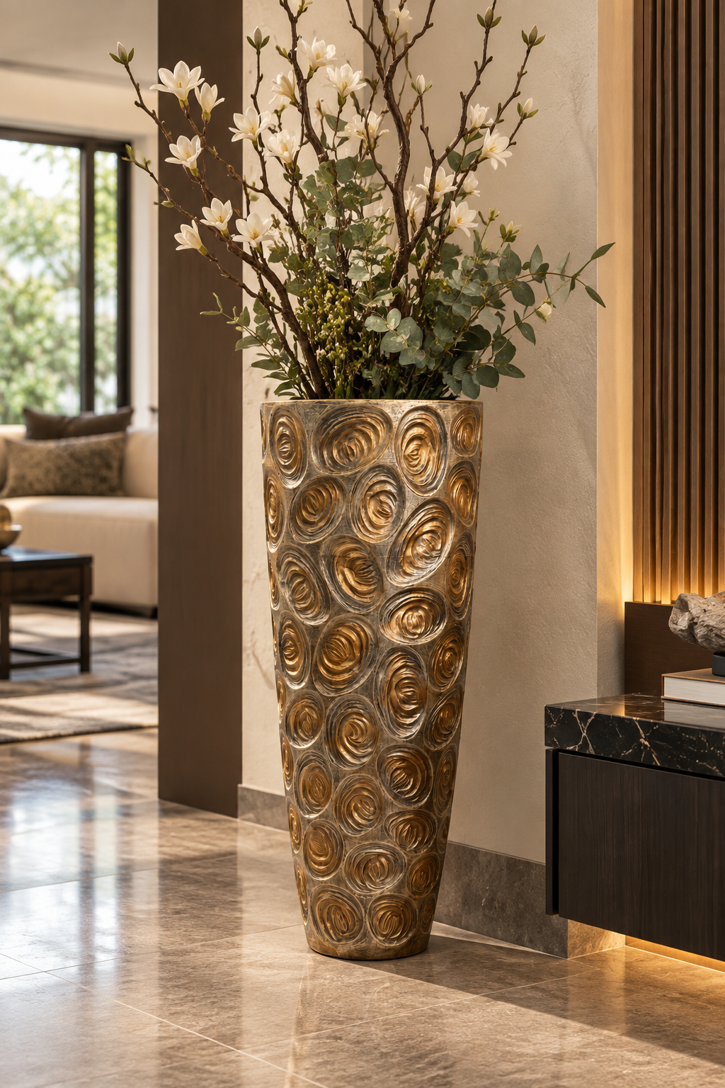 Aurelia Sculpted Floor Vase