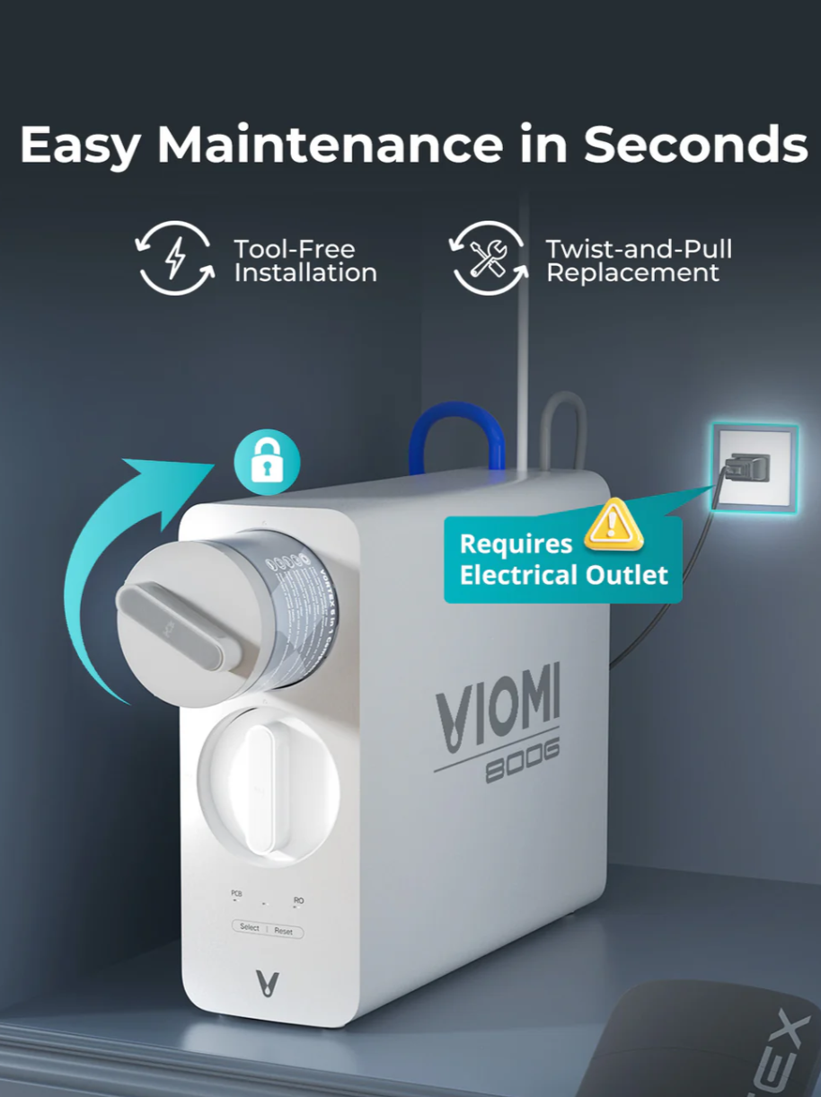 Vortex   8   Tankless   Under   Sink   Reverse   Osmosis   Water   Purifier   With   Extra   PCB   Filter