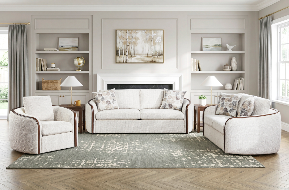 Mazin 9177WABEG Seating-Loom Collection