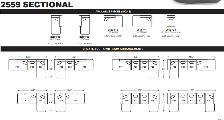 DR 2559 Sectional