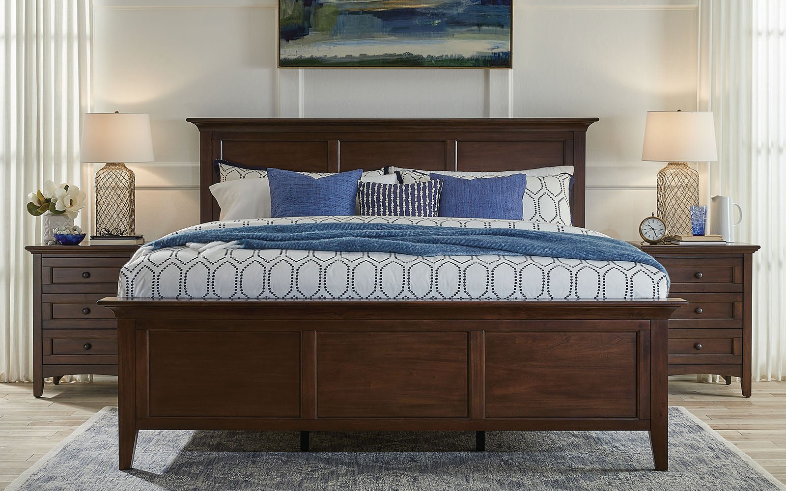 A - AmericanAA Westlake Solid Wood Bedroom