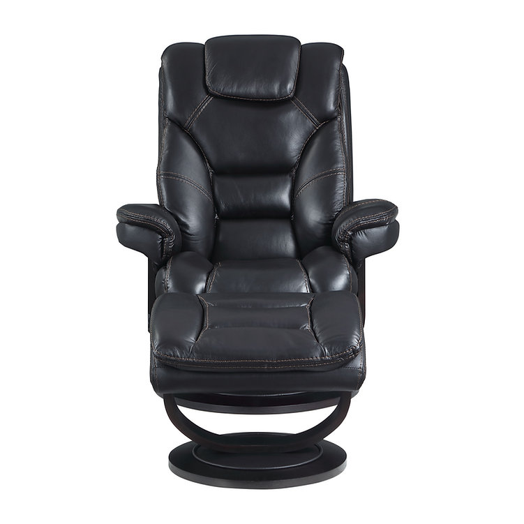 IF-6200-M Recliner (Black Leather)