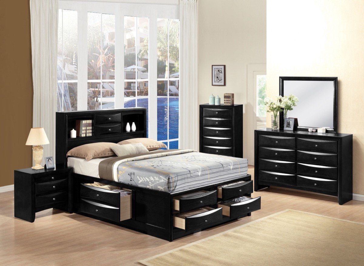 ACMEACME - IRELAND BLACK EASTERN KING BED