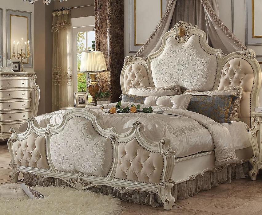 ACMEACME - PICARDY ANTIQUE PEARL CK BED