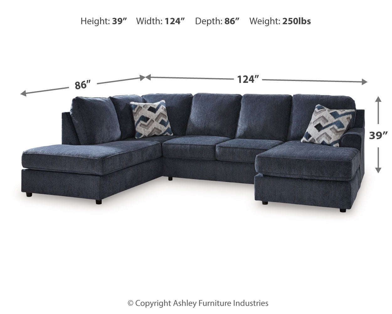 AshleyAlbar Place 2 - Piece Sectional