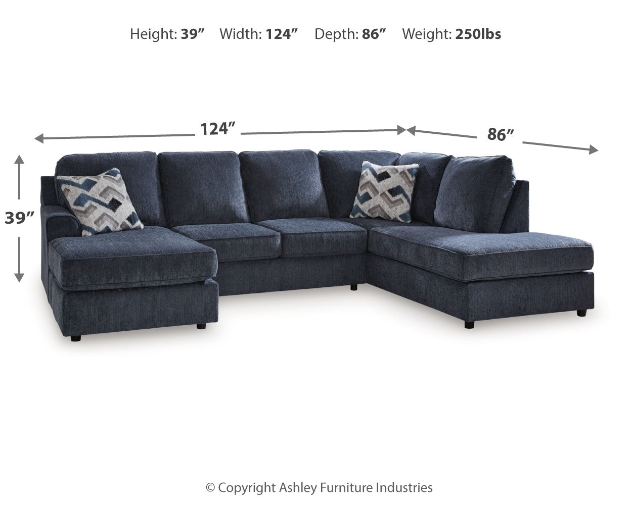 AshleyAlbar Place 2 - Piece Sectional