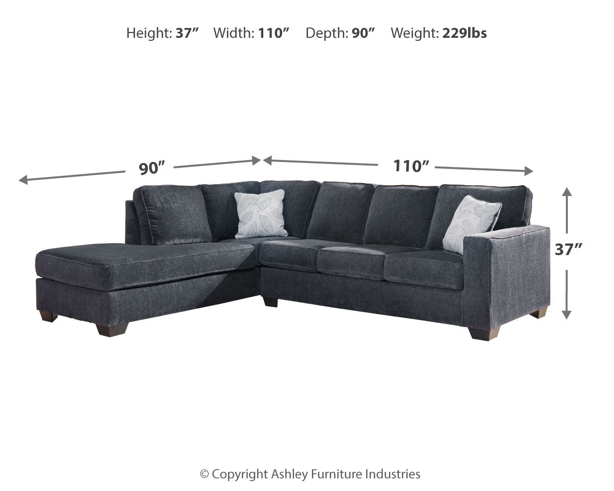AshleyAltari 2 - Piece Sectional with Chaise