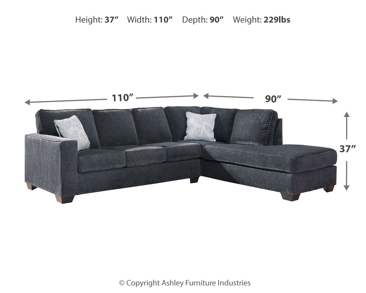 AshleyAltari 2 - Piece Sectional with Chaise