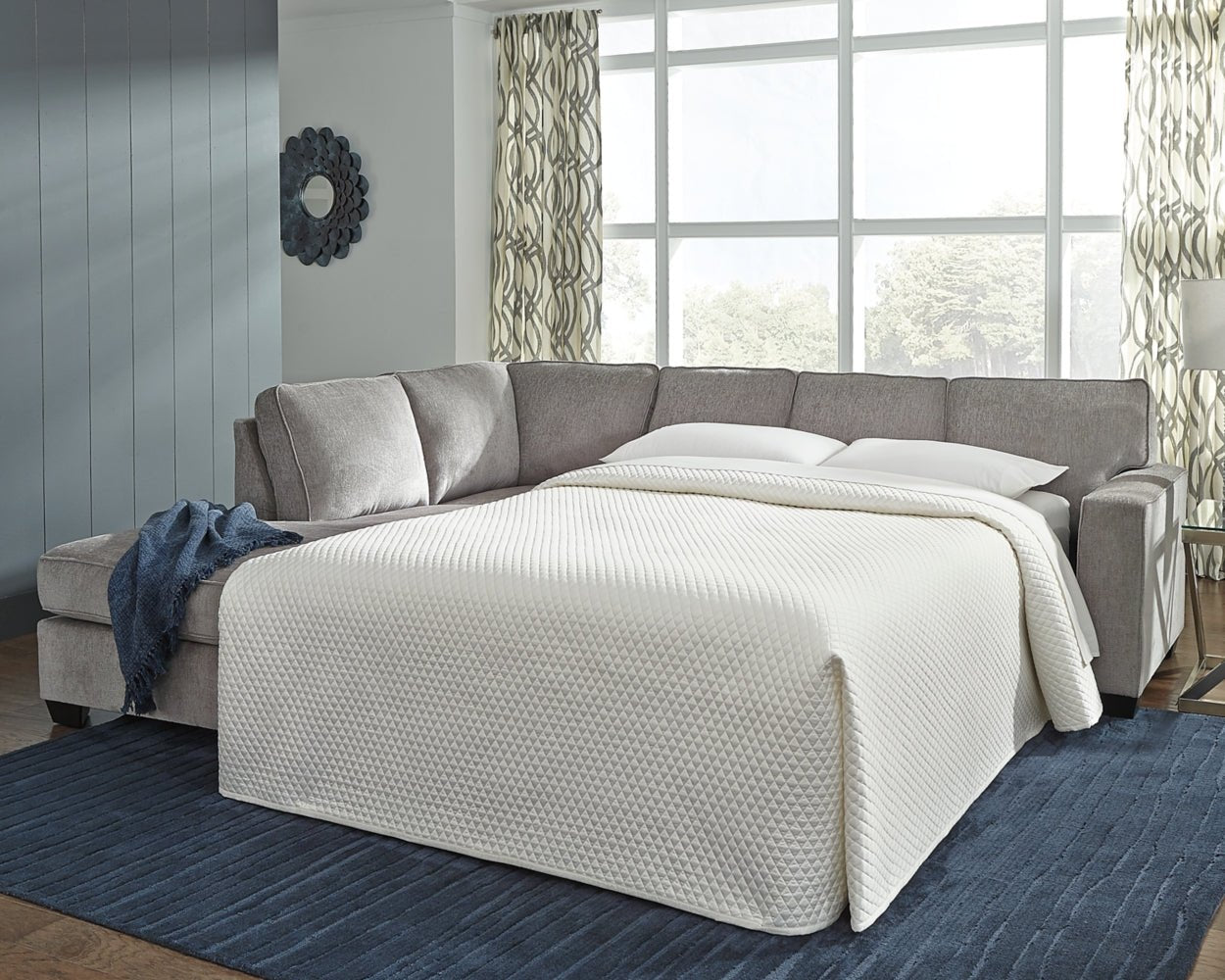 AshleyAltari 2 - Piece Sleeper Sectional with Chaise