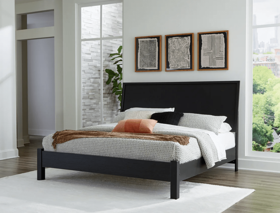 AshleyAshely B1013 Danziar - Panel Bed With Low Footboard - Black