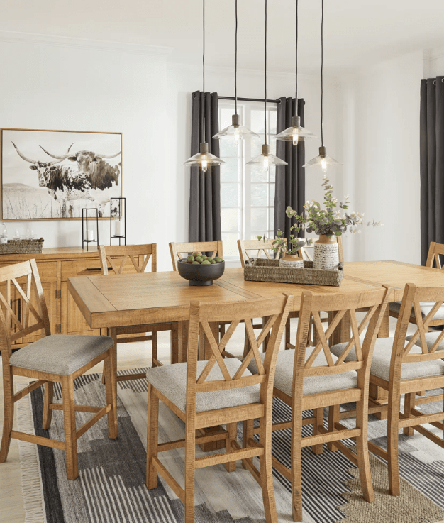 AshleyAshely D773 Havonplane - Rectangular Dining Room Counter Extension Table - Brown
