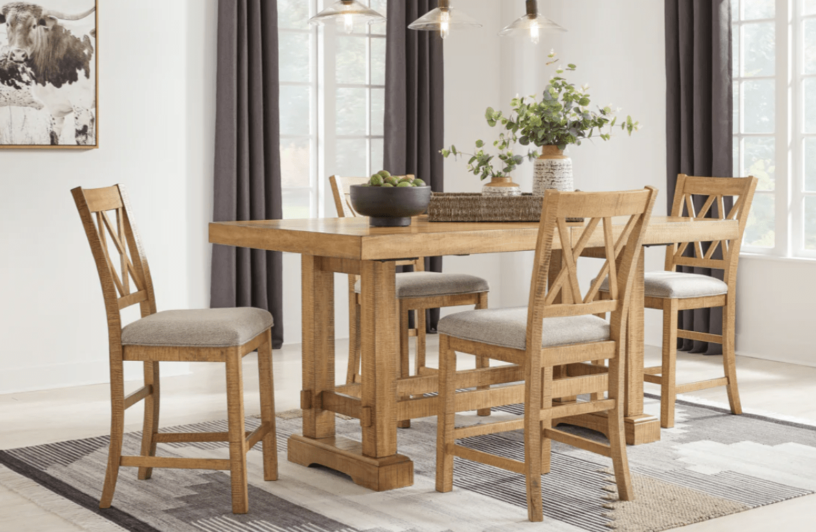 AshleyAshely D773 Havonplane - Rectangular Dining Room Counter Extension Table - Brown