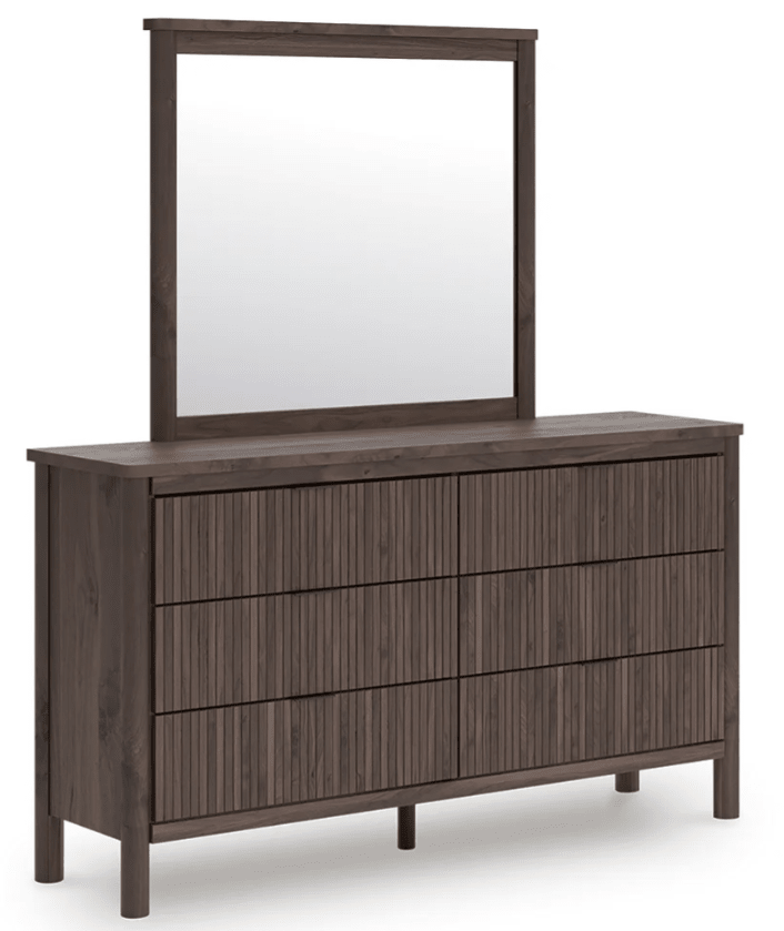 AshleyAshely PCB2614 Pamytta - Dresser And Mirror - Brown
