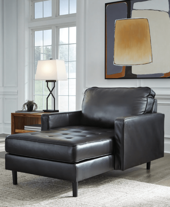 AshleyAshley 21205 Bryceview - Sofa, Loveseat, Chaise - Leather Match - Onyx