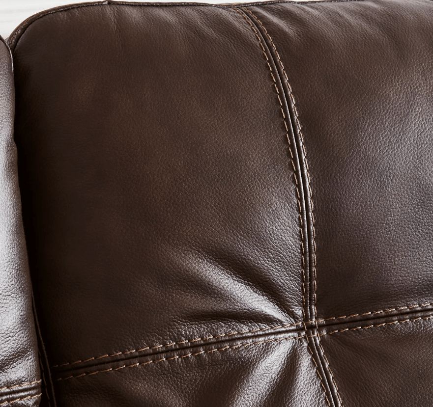 AshleyAshley 21706 Santorine - Queen Sofa Sleeper - Leather Match - Dark Brown