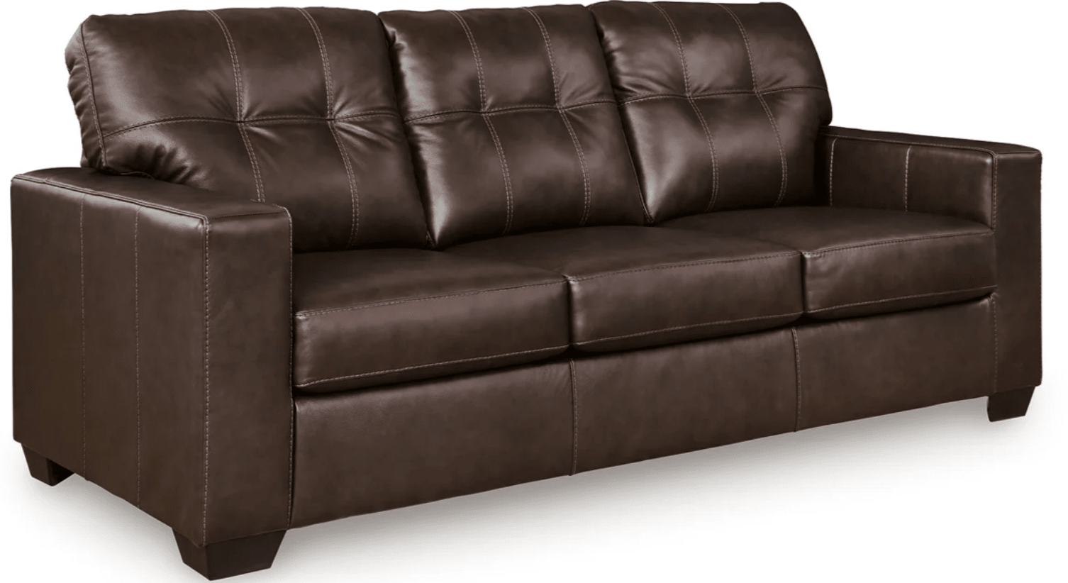 AshleyAshley 21706 Santorine - Queen Sofa Sleeper - Leather Match - Dark Brown