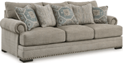AshleyAshley 27004 Galemore - Sofa, Loveseat, Chair And A Half, Ottoman - Quarry