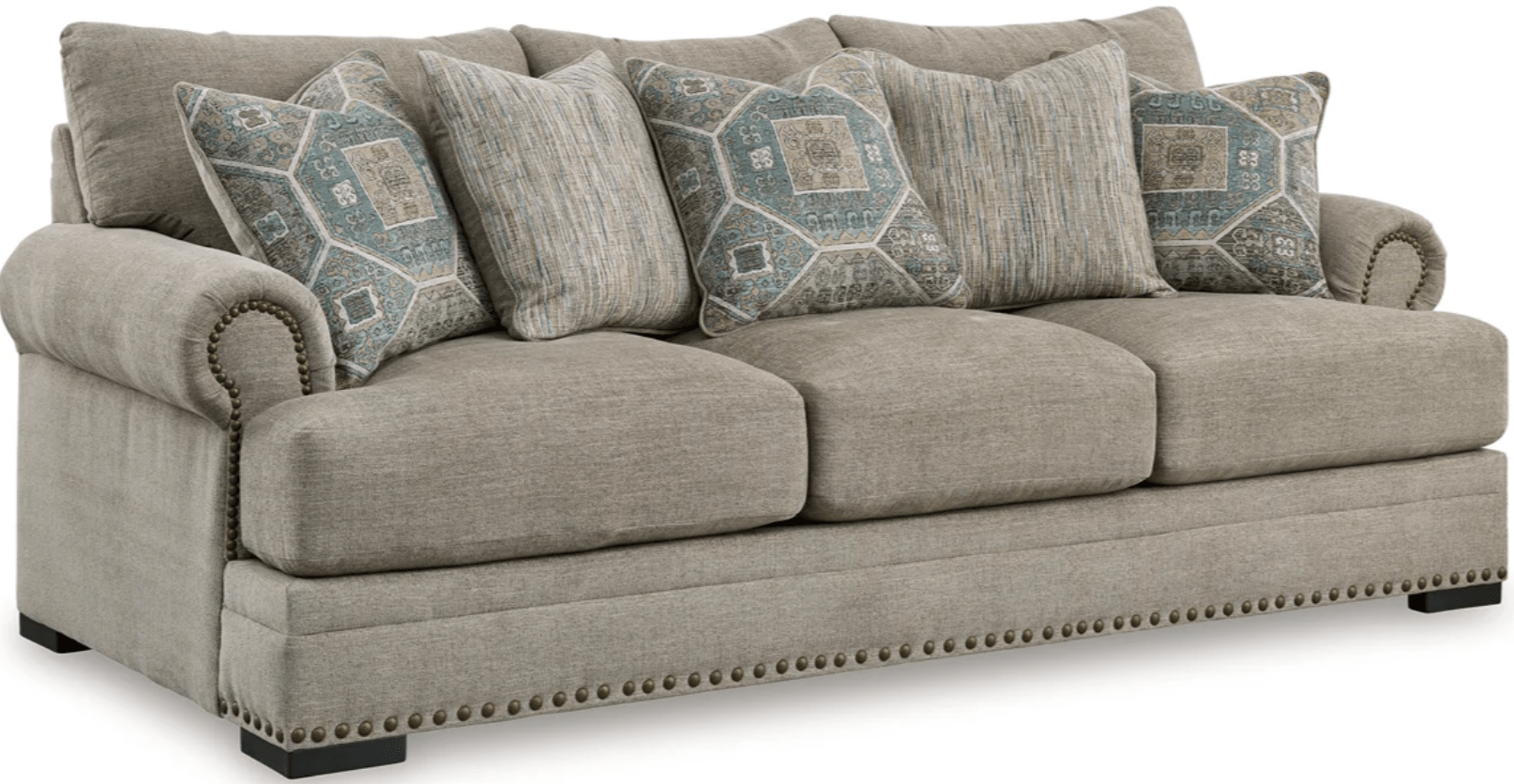 AshleyAshley 27004 Galemore - Sofa, Loveseat, Chair And A Half, Ottoman - Quarry