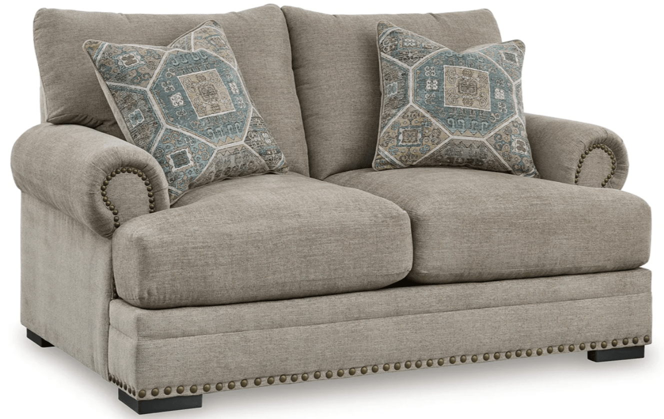 AshleyAshley 27004 Galemore - Sofa, Loveseat, Chair And A Half, Ottoman - Quarry