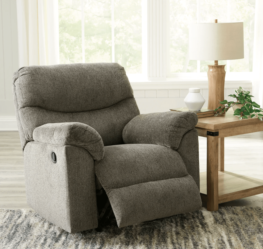 AshleyAshley 28201 Alphons - Reclining Sofa, Loveseat, Rocker Recliner - Fabric - Putty