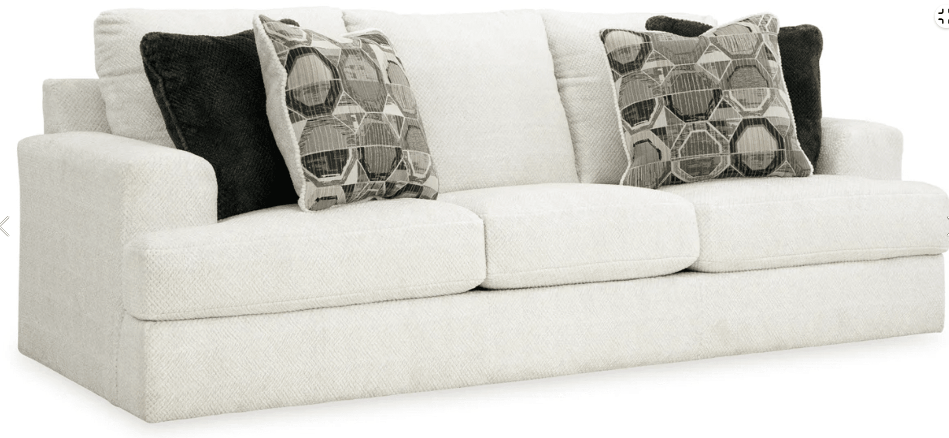 AshleyAshley 31403 Karinne - Sofa, Loveseat, Chair And A Half, Ottoman - Linen
