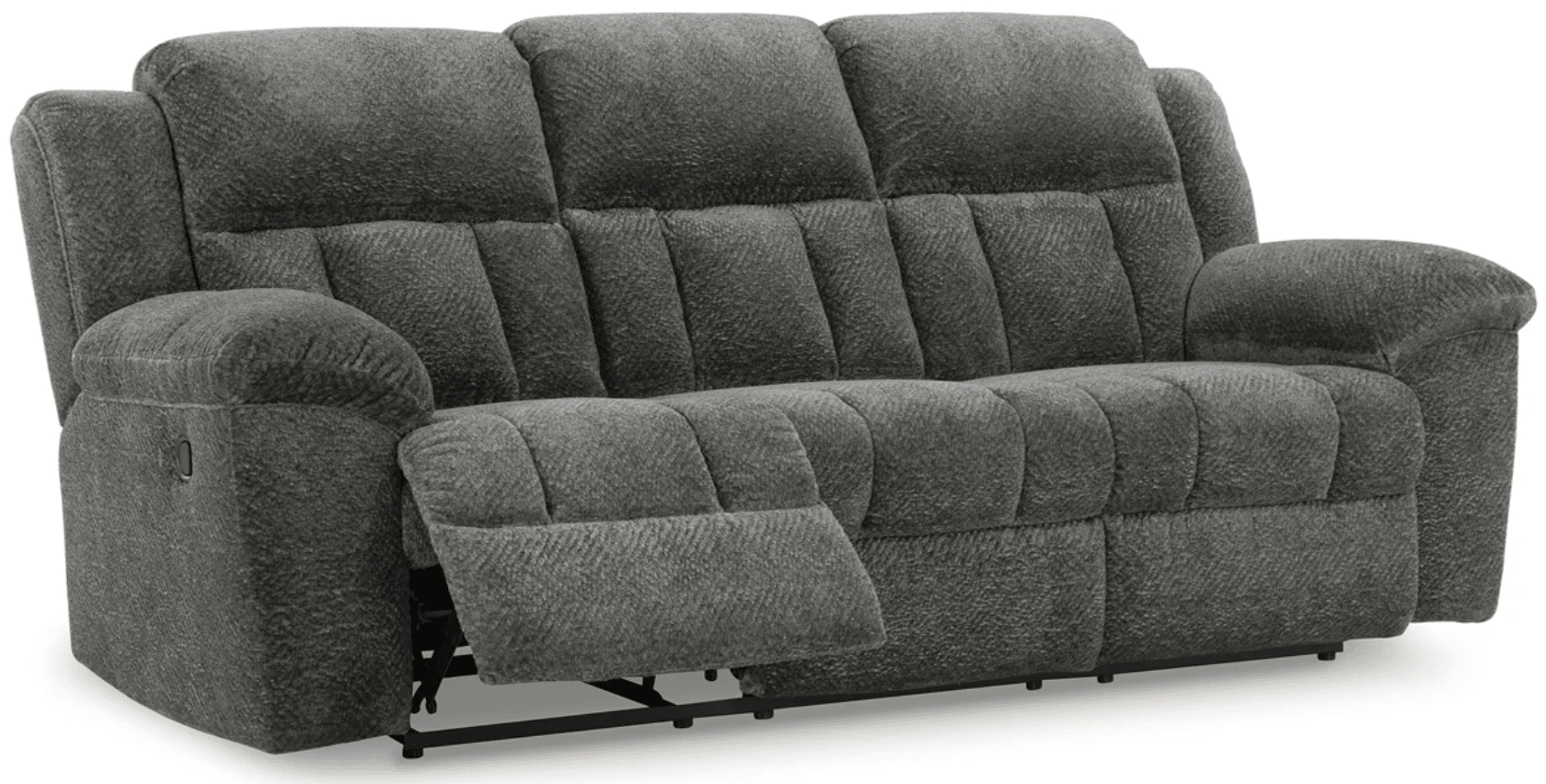 AshleyAshley 37406 Frohn - Reclining Sofa, Loveseat, Rocker Recliner - Fabric - Graphite