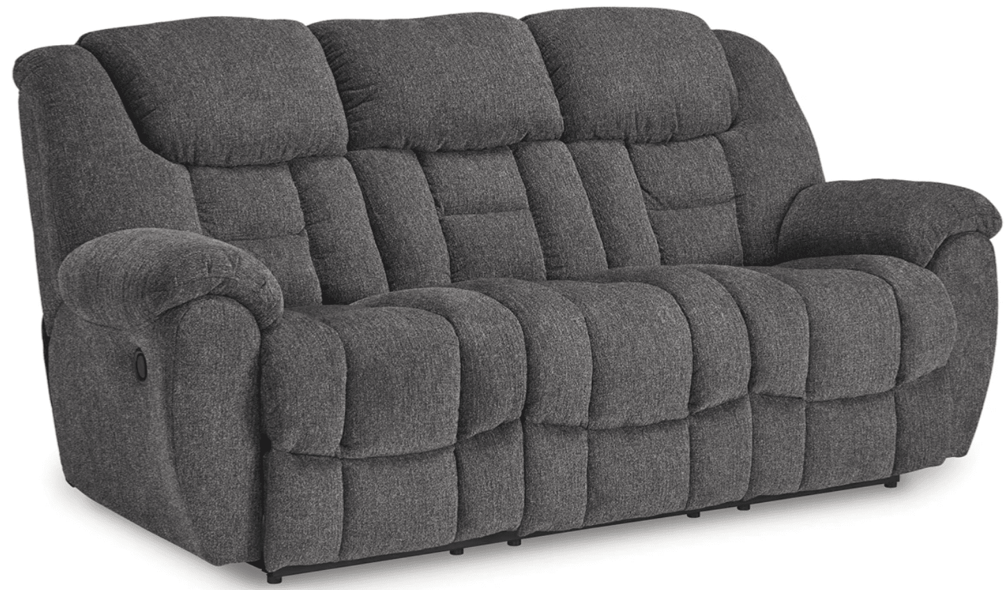 AshleyAshley 38104 Foreside - Reclining Sofa, Loveseat, Rocker Recliner - Fabric - Charcoal