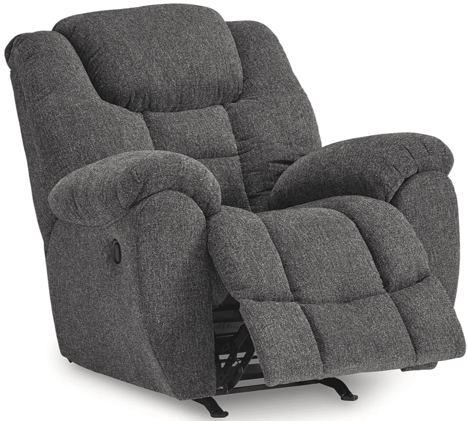 AshleyAshley 38104 Foreside - Reclining Sofa, Loveseat, Rocker Recliner - Fabric - Charcoal