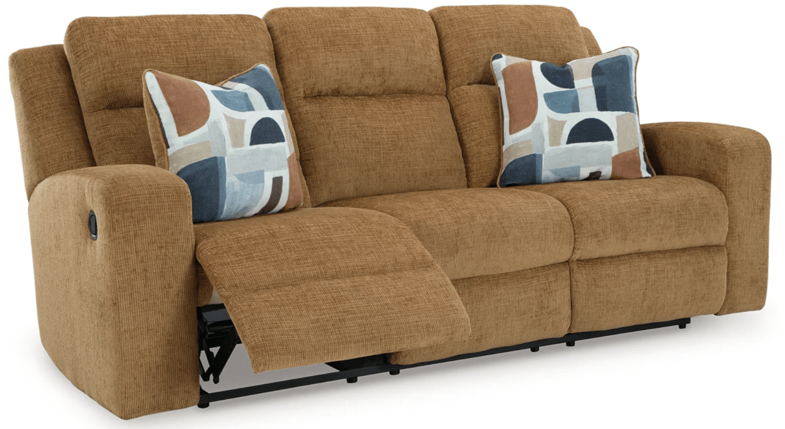 AshleyAshley 38605 Kanlow - Reclining Sofa, Loveseat, Rocker Recliner - Fabric - Honey