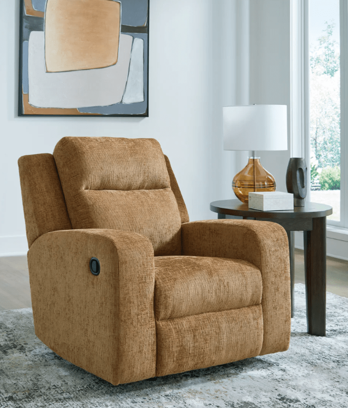 AshleyAshley 38605 Kanlow - Reclining Sofa, Loveseat, Rocker Recliner - Fabric - Honey