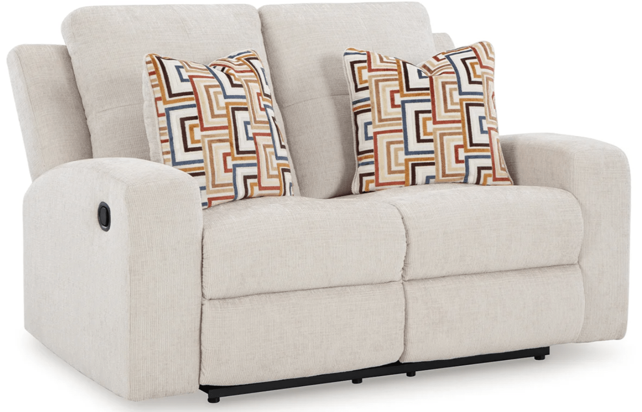AshleyAshley 38805 Danum - 2 Seat Reclining Sofa, Loveseat, Recliner - Fabric - Stone