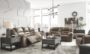AshleyAshley 39905 Stoneland - Power Sofa, Loveseat, Rocker Recliner - Faux Leather - Fossil