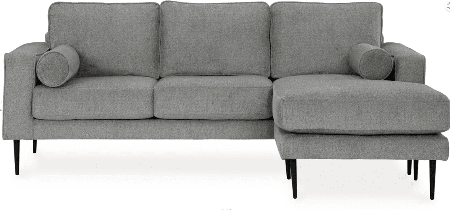 AshleyAshley 41102 Hazela - 2 Pc. - Sofa Chaise, Loveseat, Chair and Ottoman - Charcoal