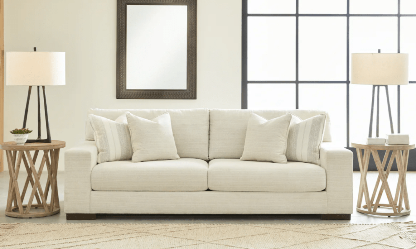 AshleyAshley 52003 Maggie - Sofa, Loveseat, Chair and a Half, Ottoman - Birch