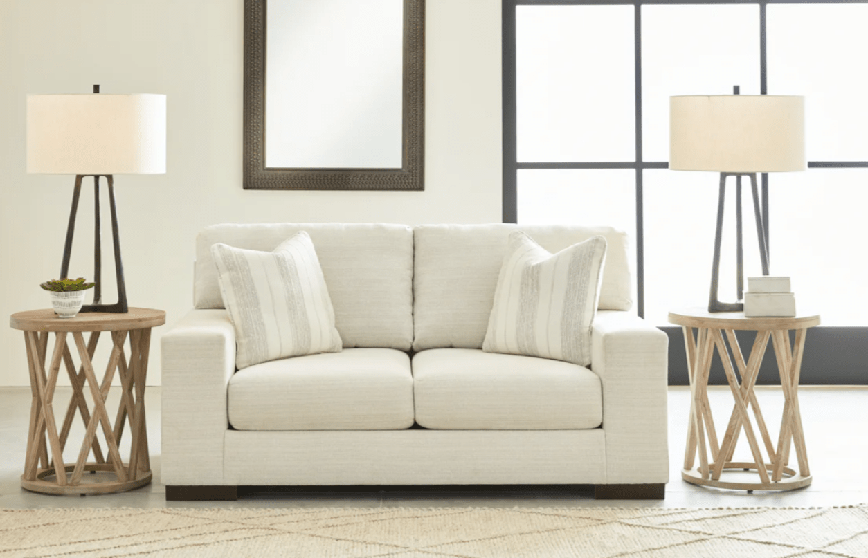 AshleyAshley 52003 Maggie - Sofa, Loveseat, Chair and a Half, Ottoman - Birch