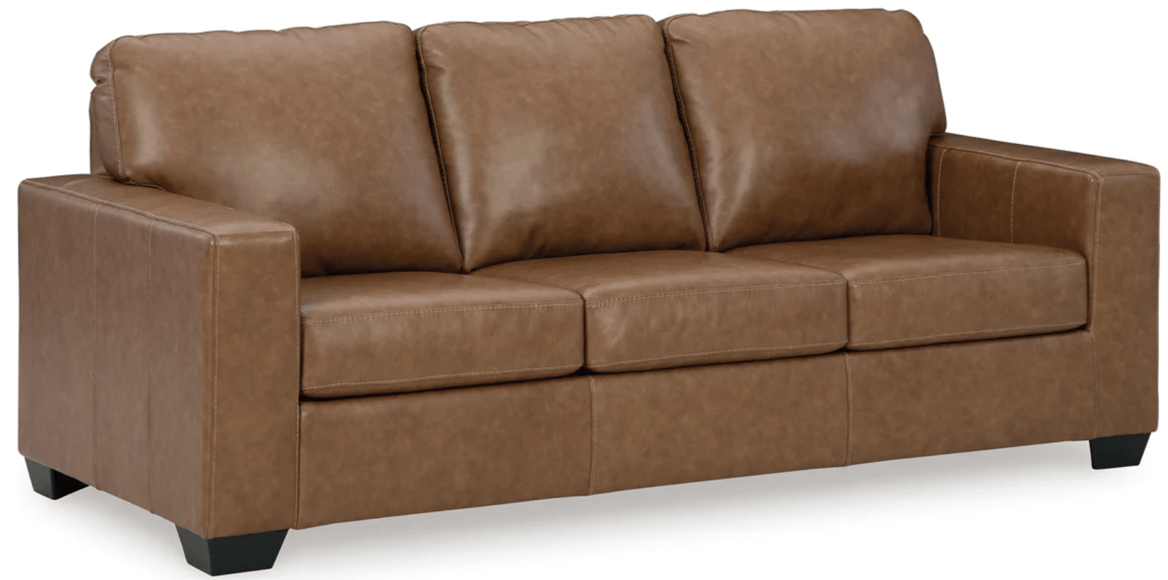 AshleyAshley 55603 Bolsena - Queen Sofa Sleeper - Leather Match - Caramel