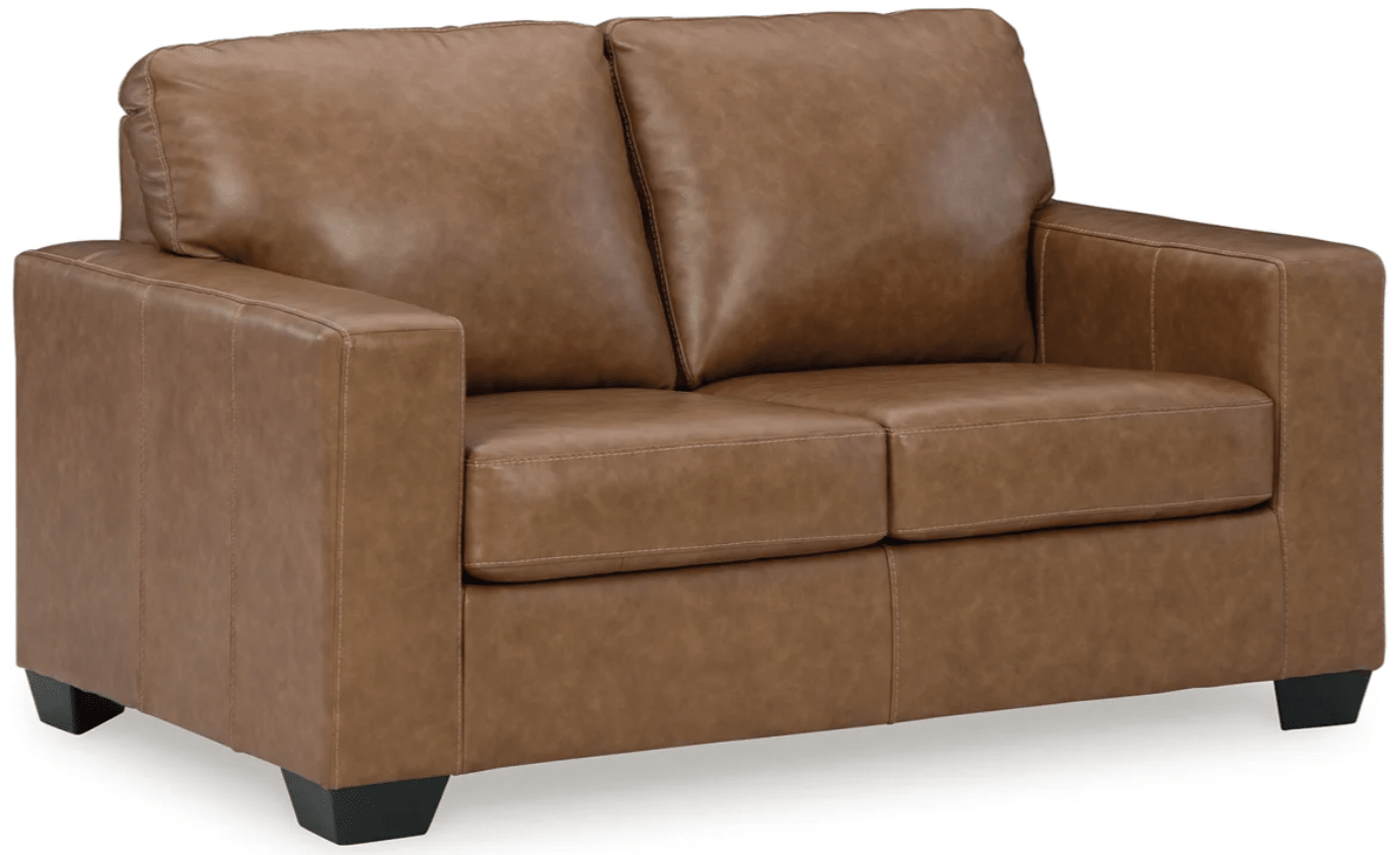 AshleyAshley 55603 Bolsena - Sofa, Loveseat, Rocker Recliner - Leather Match - Caramel